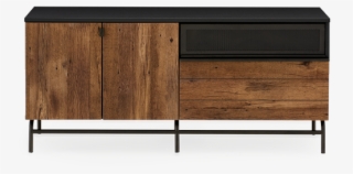 Image For Brown Black Tv Stand With Metal Feet From - Brault And Martineau Department Store