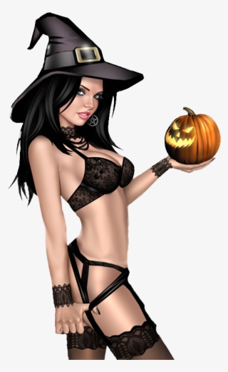 Witch092 Halloween Pin Up, Halloween Artwork, Halloween - Keith Garvey