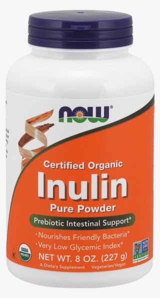 Inulin Powder, Organic - Now Foods - Inulin Powder Pure Fos - 8 Oz.