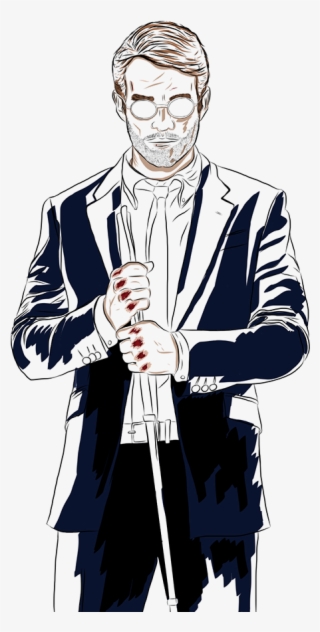 I Decided To Draw Matt Murdock Aka Daredevil From The - Illustration