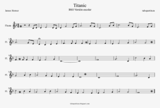 Partitura Fácil De Titanic En Fa Mayor Para Flauta - Fur Elise Beethoven Trumpet Sheet Music
