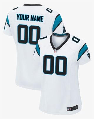 Carolina Panthers Women's Customized Nike White Game