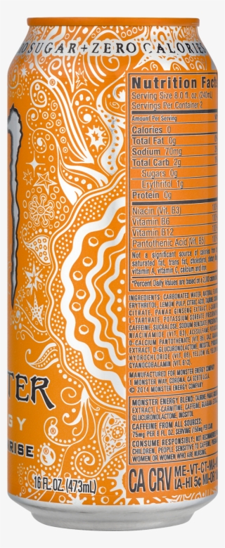 Monster Energy Ultra Sunrise Drink - 16 Oz Can