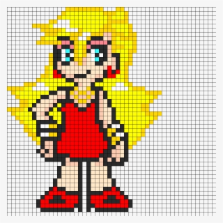 Panty Perler Bead Pattern / Bead Sprite - Panty And Stocking Minecraft Pixel Art
