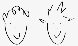 Silly-faces - Line Art