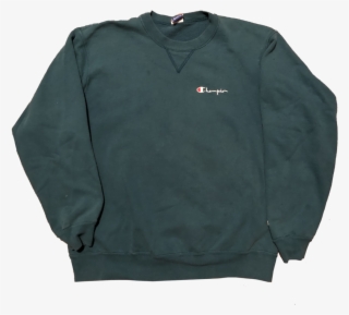 90's Champion Spell Out Crewneck Teal Green Size X - Crew Neck