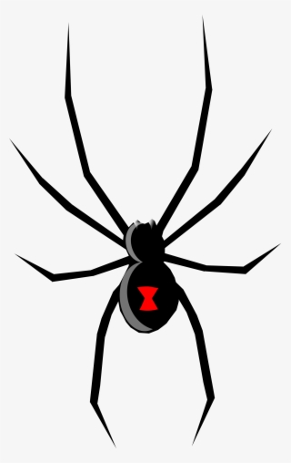 Open - Black Widow Spider Cartoon