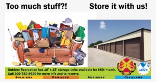 Storage Units Available - De Clutter Cartoon