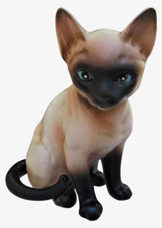 A Handsome, Vintage Porcelain/ceramic Siamese Cat/kitten - Cat