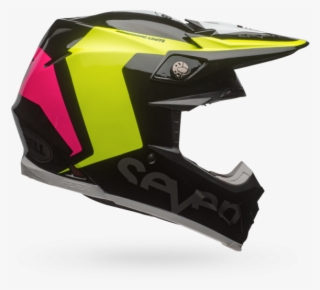 Bell Powersports Carbon Flex Race Proven Helmet This - Bell Helmets Black/fluorescent Yellow Moto-9 Flex Seven