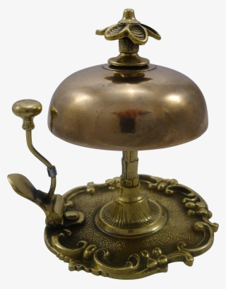 Antique English Brass Desk / Counter Bell C