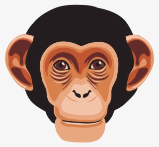 Graphic Library Library Chimpanzee Primate Gorilla - Monkey Head