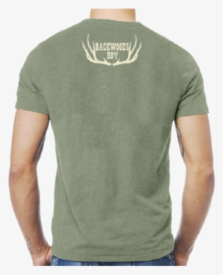 Josh Turner Heather Military Green Tee- Backwoods Boy - Heather Military Green Shirt