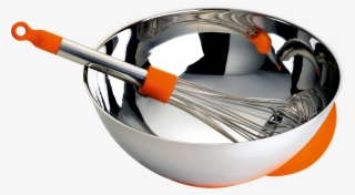 Alessi Stainless Steel And Silicone Cul De Poule Mixing - Alessi Cul De Poule
