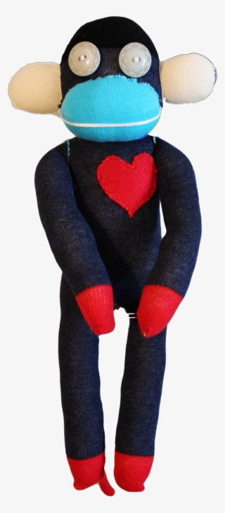 Handmade Sock Monkey Plush Toy With Funky Pattern Socks - Stuffed Toy