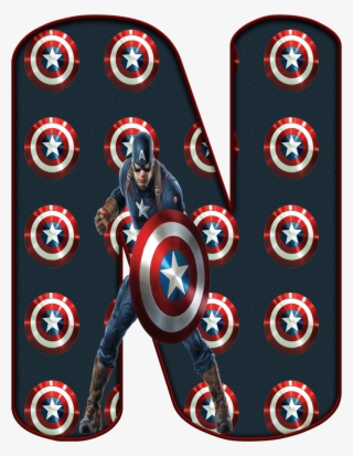 De Alfabeto Decorativo Captain America, Avengers - Cdr File Free Download