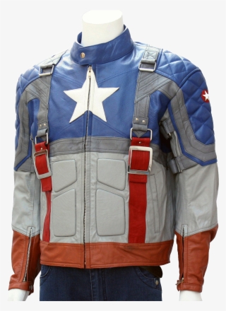 Captain America Motorcycle Leather Jacket