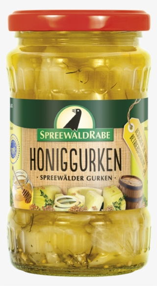 Gherkin Bits With Honey 370 Ml - Gewürzgurken Von Spreewald-rabe (370 Ml Glas) (9,14€/1kg)