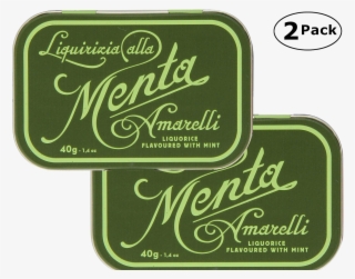 Pastilles Of Pure Liquorice Hard Candy - Italian Liquorice Amarelli Favette Mint Tin 40g