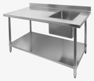 allstrong 30"x48" prep. tables w/ right side sink bowl