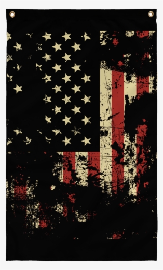 Distressed American Flag Banner - American Flag Hoodie