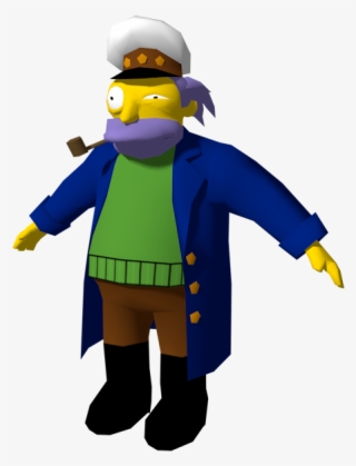 Simpsons Captain Png Free Library - Cartoon
