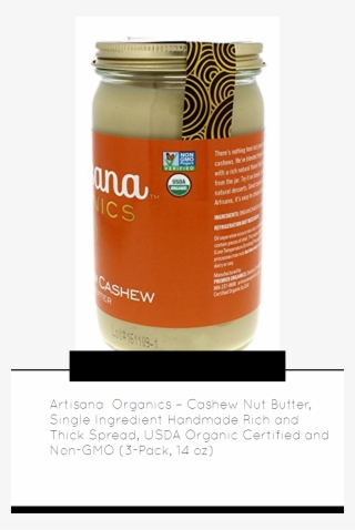 Artisana Organics Cashew Nut Butter, Single Ingredient - Artisana - Raw Pecan - 8 Oz.