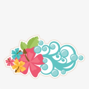 Tropical Flowers Svg Scrapbook Cut File Cute Clipart - Scalable Vector Graphics