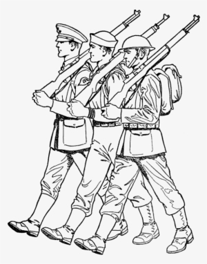 Soldiers Marching Veterans Day Coloring Pages Coloring - March For Coloring