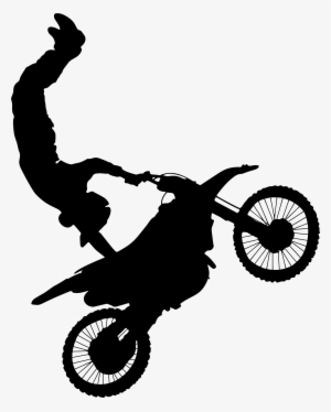 This Free Icons Png Design Of Motocross Stunt Silhouette