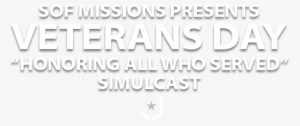 Veterans Day Simulcast - Poster