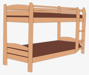 bunk bed stack wooden brown furniture slee - bunk bed clipart