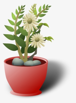 This Free Icons Png Design Of White Flower Pot