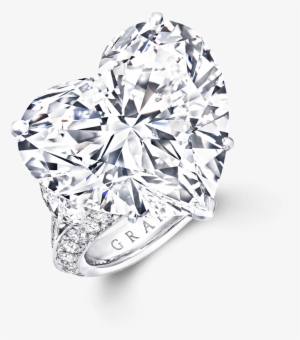 A Graff Ring Featuring A D Flawless Heart Shape Diamond - Diamond