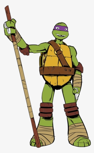 Ninja Tutle Donatello Png Image - Donatello Ninja Turtle Cartoon