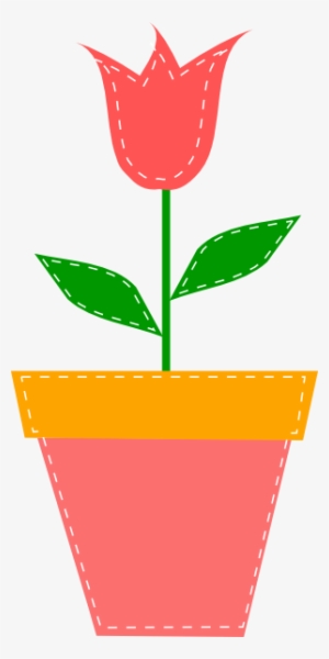 How To Set Use Tulip In Flower Pot Clipart