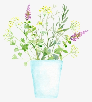 Flowerpot Planting Plant Cartoon Transparent - Wall