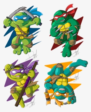 Tmnt Chibified Blaze Bernatt On Deviantart Tranh Png - Tmnt 2oo3 Chibi