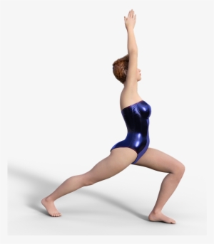 Warrior Yoga Pose For Women Png Image Background - Gymnast