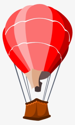 Hot Air Balloon Clipart Parachute - Red Hot Air Balloon Clipart