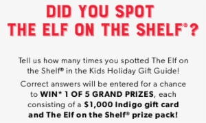 Tell Us How Many Times You Spotted The Elf On The Shelf® - Communication