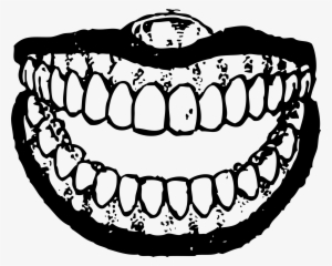 Teeth Big Image Png - Teeth Black And White Png