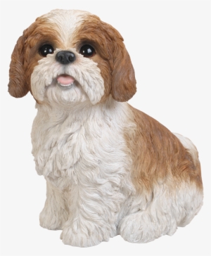 Freeuse Library Brown Sitting Resin Garden Ornament - Natures Gallery Sitting Shih-tzu Statue Brown - 83584