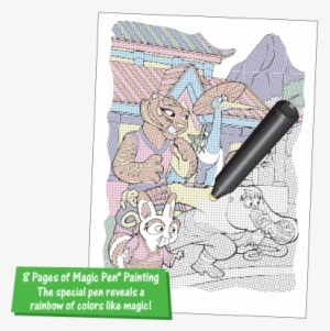 Dreamworks Kung Fu Panda - Lee Publications Disney's Characters Magic Pen Painting