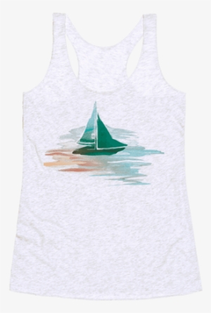 Sail The Seas Racerback Tank Top - Sail The Seas Tote Bag: Funny Tote Bag From Lookhuman.