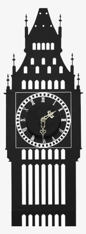 London Clock Tower Png - Big Ben Vector Silhouette