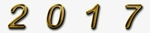 2017 Gold Text - Number