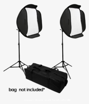 Hypop Off Camera Flash Double Soft Box Kit For Speedlites - Messenger Bag