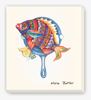 Giclee On Canvas - Thirstystone Fish Fry Occasions Trivet
