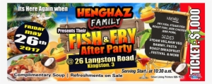 Fish Fry After Party 26 Langston Road Kingston 3 Friday - Fish Fry Tickets Jamaica